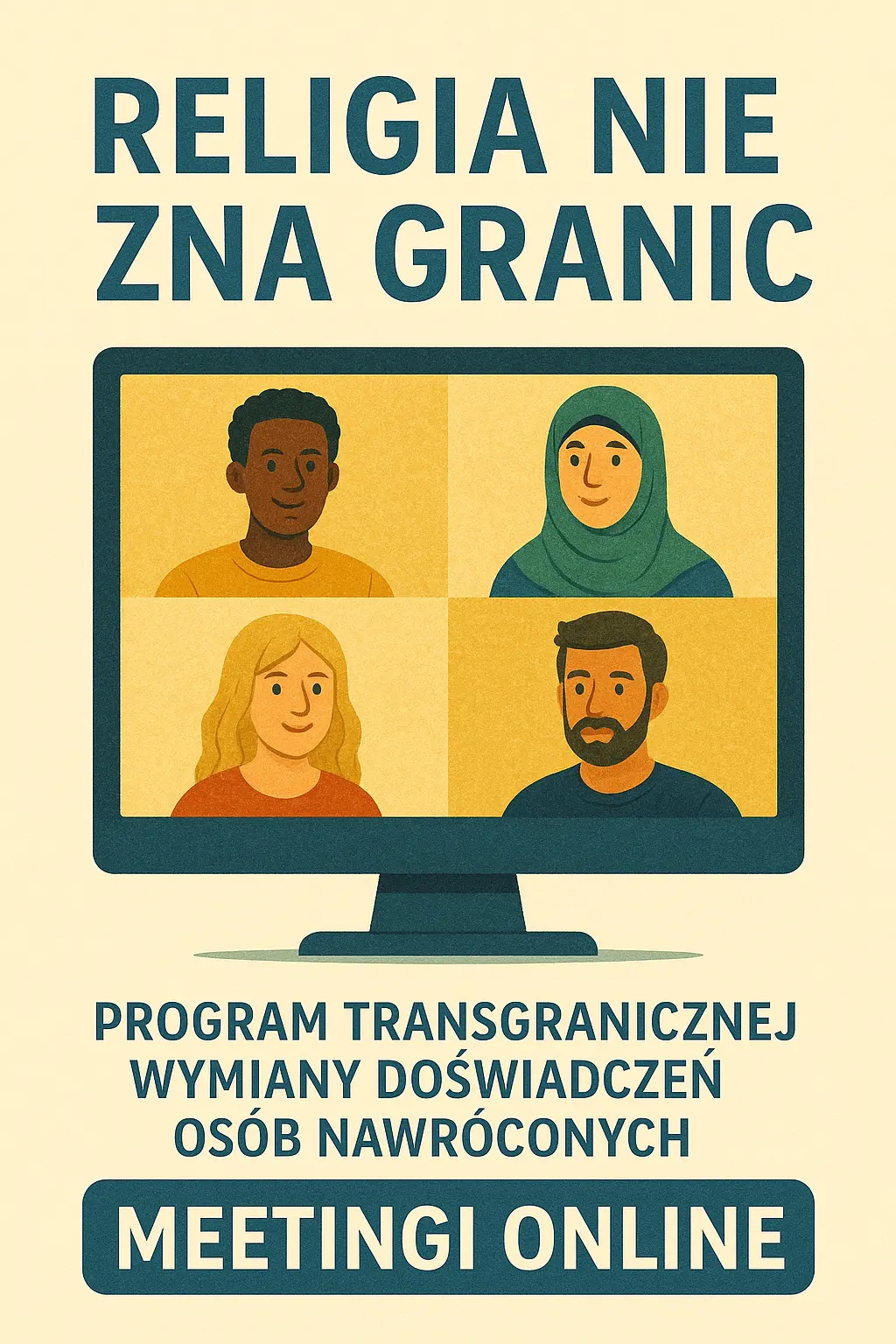 "Religia nie zna granic - program transgranicznej wymiany doświadczeń osób nawróconych - meetingi online"
